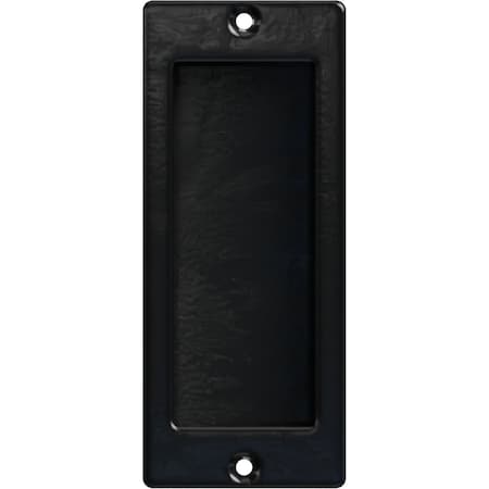 Ekena Millwork Premium 6" Flush Pull For Barn Doors 3/4" Thick or Greater, Black GB6001FP06BL
